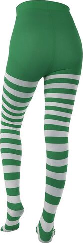 Sumind 4 Pairs Christmas Striped Tights Full Length Tights Thigh High Stocking for Christmas Halloween Costume in Saudi Arabia