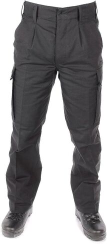 بنطلون مولسكين للجيش الألماني الأصلي، بنطلون ألماني، إصدار عسكري، سروال قتالي أسود للاستخدام في الهواء الطلق، والصيد وملابس العمل in Kuwait