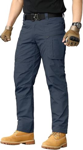 CARWORNIC Men's Lightweight Tactical Pants Ripstop Military Cargo Pants Water Resistant Outdoor Hiking Work Pants in Saudi Arabia