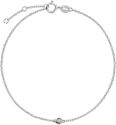 مجموعة كارلين سوليتير من الذهب الخالص عيار 18 قيراط بإطار أصلي صغير الحجم وطبقات ألماس مختلطة وسوار أنيق بسيط مجوهرات راقية للنساء والفتيات in Kuwait