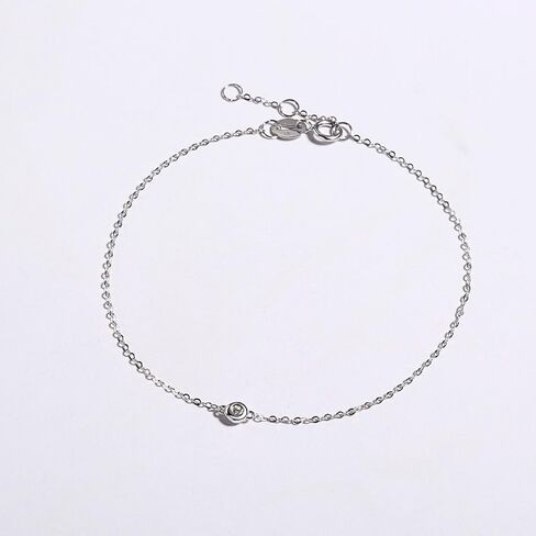 مجموعة كارلين سوليتير من الذهب الخالص عيار 18 قيراط بإطار أصلي صغير الحجم وطبقات ألماس مختلطة وسوار أنيق بسيط مجوهرات راقية للنساء والفتيات in Kuwait