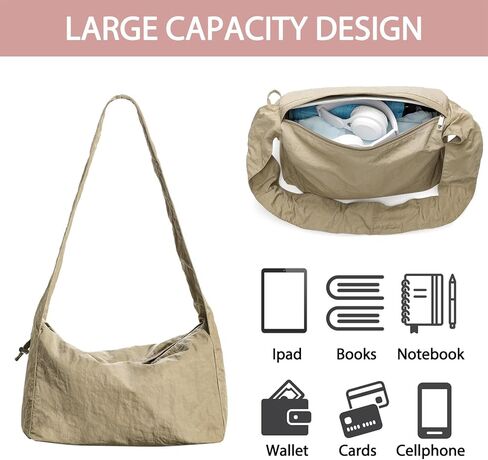 AUGUST 18 Shoulder Bags for Women Lightweight, Tote Handbags with Adjustable Straps, Fashion Crossbody Bags in Kuwait