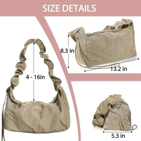 AUGUST 18 Shoulder Bags for Women Lightweight, Tote Handbags with Adjustable Straps, Fashion Crossbody Bags in Kuwait