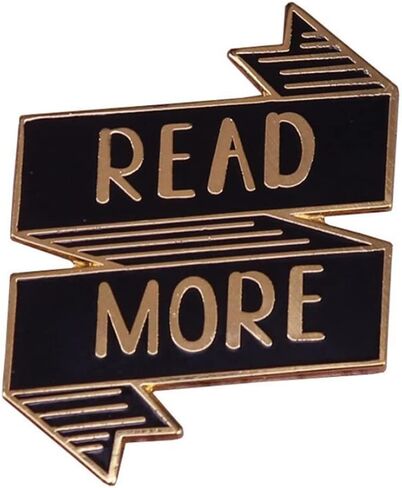 دبوس بروش مطلي بالمينا لمحبي الكتب وشنطة الظهر والقبعات والياقة للنساء والرجال، اكسسوارات مجوهرات عصرية، معدن، بدون احجار كريمة in Kuwait