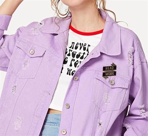 دبوس بروش مطلي بالمينا لمحبي الكتب وشنطة الظهر والقبعات والياقة للنساء والرجال، اكسسوارات مجوهرات عصرية، معدن، بدون احجار كريمة in Kuwait