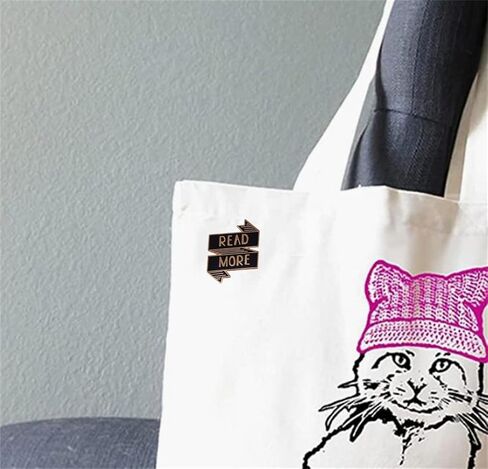 دبوس بروش مطلي بالمينا لمحبي الكتب وشنطة الظهر والقبعات والياقة للنساء والرجال، اكسسوارات مجوهرات عصرية، معدن، بدون احجار كريمة in Kuwait