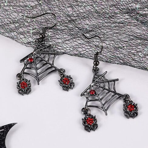 Spider Earrings for Women Spider Web Earrings Halloween Themed Spider Earrings Dangling Halloween Animal Earrings Jewelry Gifts in Kuwait