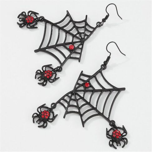 Spider Earrings for Women Spider Web Earrings Halloween Themed Spider Earrings Dangling Halloween Animal Earrings Jewelry Gifts in Kuwait