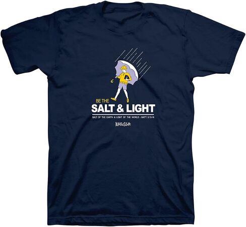 Kerusso Men's Salt and Light Matthew 5:13-16 T-Shirt - Navy - in Saudi Arabia
