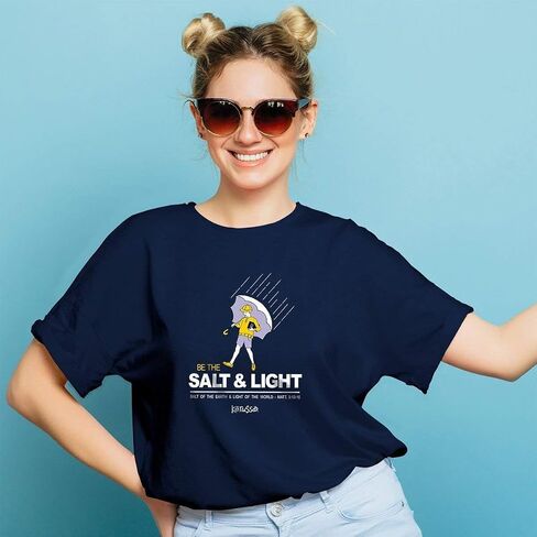 Kerusso Men's Salt and Light Matthew 5:13-16 T-Shirt - Navy - in Saudi Arabia