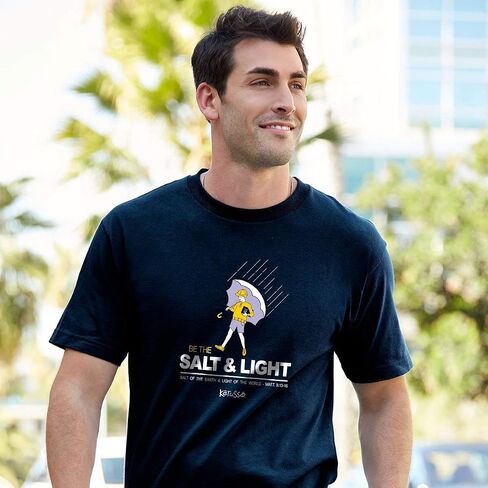 Kerusso Men's Salt and Light Matthew 5:13-16 T-Shirt - Navy - in Saudi Arabia