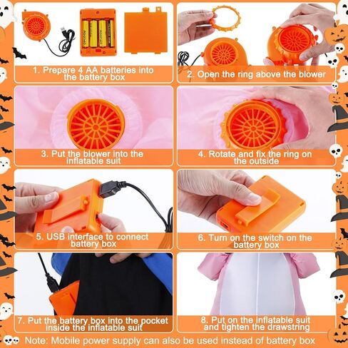 مجموعة أزياء Xaatren للهالوين الخنزير القابلة للنفخ، زي تنكري بتصميم خنزير وردي للبالغين، الشباب، للجنسين in Kuwait