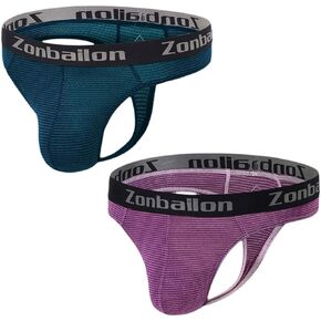 ملابس داخلية للرجال من ZONBAILON، ملابس داخلية بوغلي، حقيبة على شكل حرف T من الخلف، ملابس داخلية منخفضة الارتفاع لألعاب القوى in Kuwait