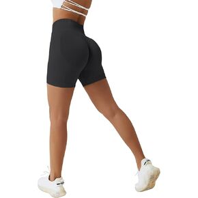 LUYAA Workout Shorts for Women Seamless Short Gym Yoga Running Sport Active Exercise Fitness Shorts in Kuwait