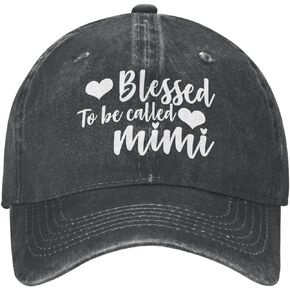 Sefgaen Cap Blessed to Be Called Mimi Hat for Men Baseball Cap Graphic Cap