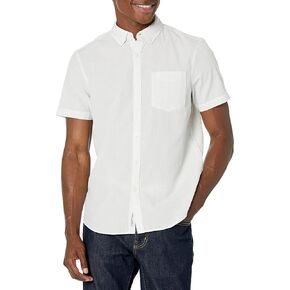 Original Penguin Men's WVN Short Sleeve Seersucker Shirt