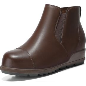 Bacia Wedge Booties for Womens Comfort Hidden High Ankle Boots with Zipper in Kuwait