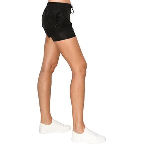 EttelLut - شورت نسائي لراكبي الدراجات النارية والتمارين الرياضية والجيم والجري واليوجا والتمارين الرياضية والتنس وكرة السلة مع جيبين بسحاب in Kuwait