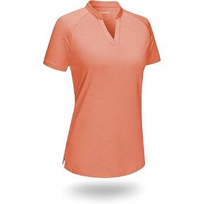 قمصان بولو نسائية من Boladeci بأكمام قصيرة بعامل حماية من أشعة الشمس 50+ للحماية من الشمس ورقبة على شكل حرف V وخفيفة الوزن وسريعة الجفاف وعامل حماية من الشمس SPF قمصان جولف للسباحة in Kuwait