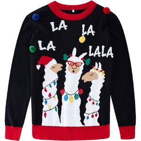 Lovefairy Kids Ugly Christmas Sweater Girls Boys Funny Novelty Pullover for Xmas Party 3-12 Years
