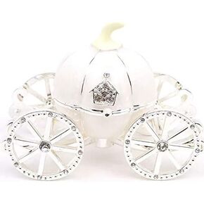 VI N VI عربة اليقطين البيضاء صندوق المجوهرات صندوق المجوهرات صندوق المجوهرات هدايا مطلية باليد in Kuwait