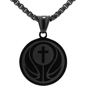 UALGL Basketball Necklace Basketball Pendant Necklace Stainless Steel Necklace Sports Necklace