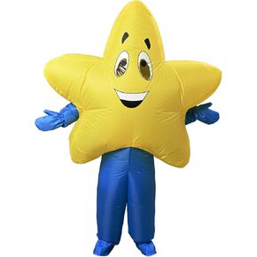 Longteng خمس نقاط ستار زي الكبار نفخ زي الرجال ملابس تنكرية للهالوين تفجير البدلة تأثيري الطرف in Kuwait