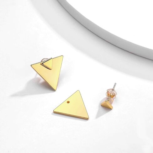 MTMY Dainty Gold Stud Earring for Women 14K Gold Plated Tiny Charm Cubic Zirconia Studs Earrings Cute Simple Earrings Jewelry Gift for Her in Kuwait