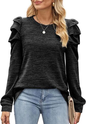 سترة جيسكاكو لخريف 2023 بأكمام منتفخة ورقبة دائرية للنساء in Kuwait