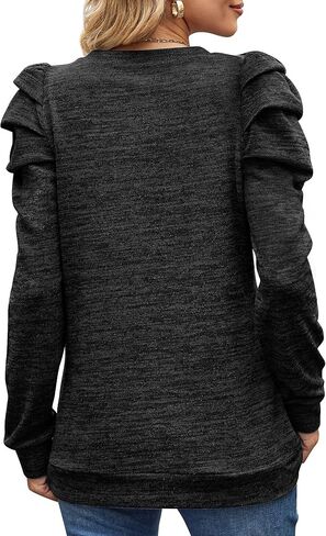 سترة جيسكاكو لخريف 2023 بأكمام منتفخة ورقبة دائرية للنساء in Kuwait