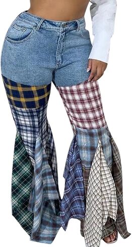 DINANG سروال نسائي هامشي بخصر منخفض جينز من الأسفل من قماش الدنيم منقوش 90s خريف راعية البقر الغربية بانت قلم رصاص أزرق على شكل حرف a in Kuwait