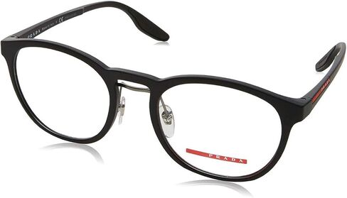 Prada PS05HV Eyeglass Frames DG01O1-53 - Black Rubber PS05HV-DG01O1-53 in Saudi Arabia