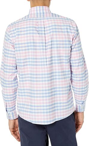 قميص Brooks Brothers الرياضي الرجالي غير القابل للكي بأكمام طويلة وأزرار سفلية مطاطية من أكسفورد، متعدد الاختيارات in Saudi Arabia