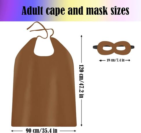 Adult Superhero Capes and Masks - Halloween Vampire Capes Superhero Party Capes in Kuwait