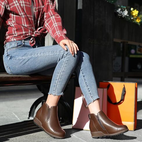 أحذية Bacia Wedge للسيدات مريحة وأحذية عالية مخفية للكاحل مع سحاب in Kuwait