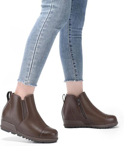 أحذية Bacia Wedge للسيدات مريحة وأحذية عالية مخفية للكاحل مع سحاب in Kuwait