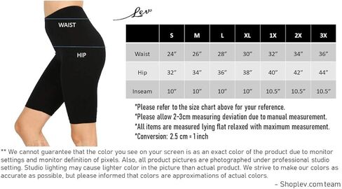 سروال برمودا نسائي قصير من القطن بخصر عالٍ لركوب الدراجة بطول 25.4 سم (ياقوتي، 2X) in Kuwait