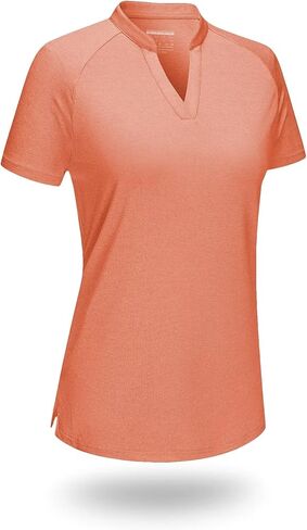 قمصان بولو نسائية من Boladeci بأكمام قصيرة بعامل حماية من أشعة الشمس 50+ للحماية من الشمس ورقبة على شكل حرف V وخفيفة الوزن وسريعة الجفاف وعامل حماية من الشمس SPF قمصان جولف للسباحة in Kuwait