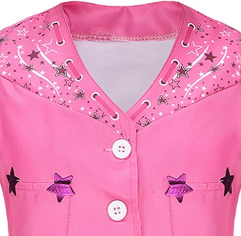 زي راعية البقر بطلة الفيلم للبالغين من Hitormoon للنساء 70s 80s هيبي ديسكو وردي متوهج بانت الهالوين التأثيري مع الملحقات in Kuwait