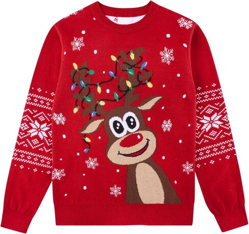 Lovefairy Kids Ugly Christmas Sweater Girls Boys Funny Novelty Pullover for Xmas Party 3-12 Years in Saudi Arabia