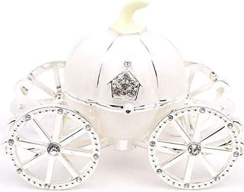 VI N VI عربة اليقطين البيضاء صندوق المجوهرات صندوق المجوهرات صندوق المجوهرات هدايا مطلية باليد in Kuwait