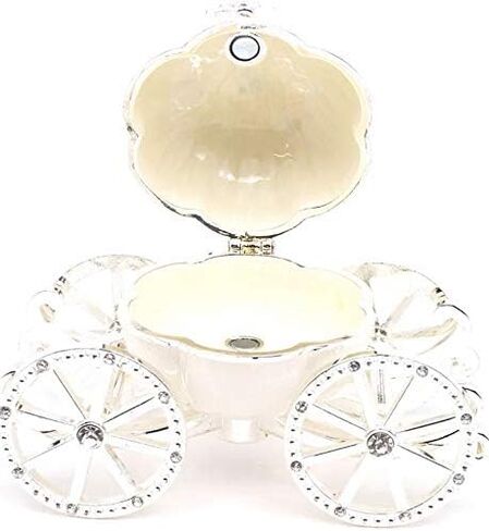 VI N VI عربة اليقطين البيضاء صندوق المجوهرات صندوق المجوهرات صندوق المجوهرات هدايا مطلية باليد in Kuwait