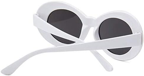 نظارات شمسية هيب بيست بيضاوية الشكل بتصميم كورت كوبين من كلاوت (لون ابيض) in Kuwait