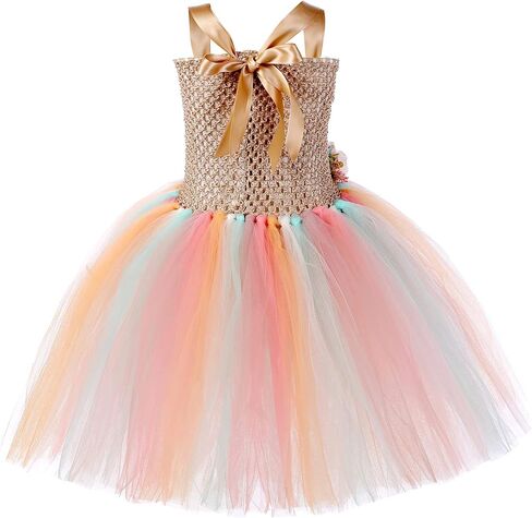 Tutu Dreams Long Train Fairy Princess Dress for Girls 1-8Y with Wings Set Birthday Party in Kuwait