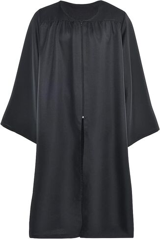 amscan Premium Black & White Polyester Judge Robe For Adults, 1 Pack - Luxurious & Unique Design - Perfect for Courtroom, Costume Parties & Graduation Ceremonies, One Size Fits Most in Saudi Arabia