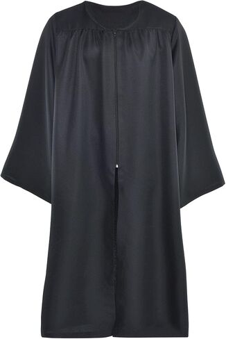 amscan Premium Black & White Polyester Judge Robe For Adults, 1 Pack - Luxurious & Unique Design - Perfect for Courtroom, Costume Parties & Graduation Ceremonies, One Size Fits Most in Saudi Arabia