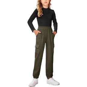 Arshiner Girls 2 Piece Outfits Long Sleeve Pullover Jogger Pants Fall Winter Sweatsuits Tracksuit with Pockets for Kids