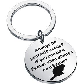 FAADBUK Beaver Gift Beaver Lover Gift Beaver Animal Keychain Motivational Beaver Gift in Saudi Arabia