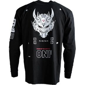 تي شيرت بأكمام طويلة من نسيج الكون Techwear Graphic Fashion Streetwear