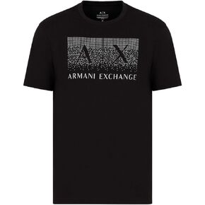 A|X ARMANI EXCHANGE Men's Regular Fit Cotton Jersey Crew Neck Embellished Box Logo Tee in Saudi Arabia